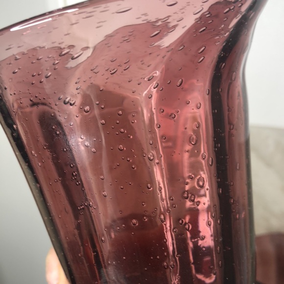 LAST SET! 4 Artland Savannah Purple Bubble Glass 14oz Drinking Glasses Goblets - Picture 4 of 16